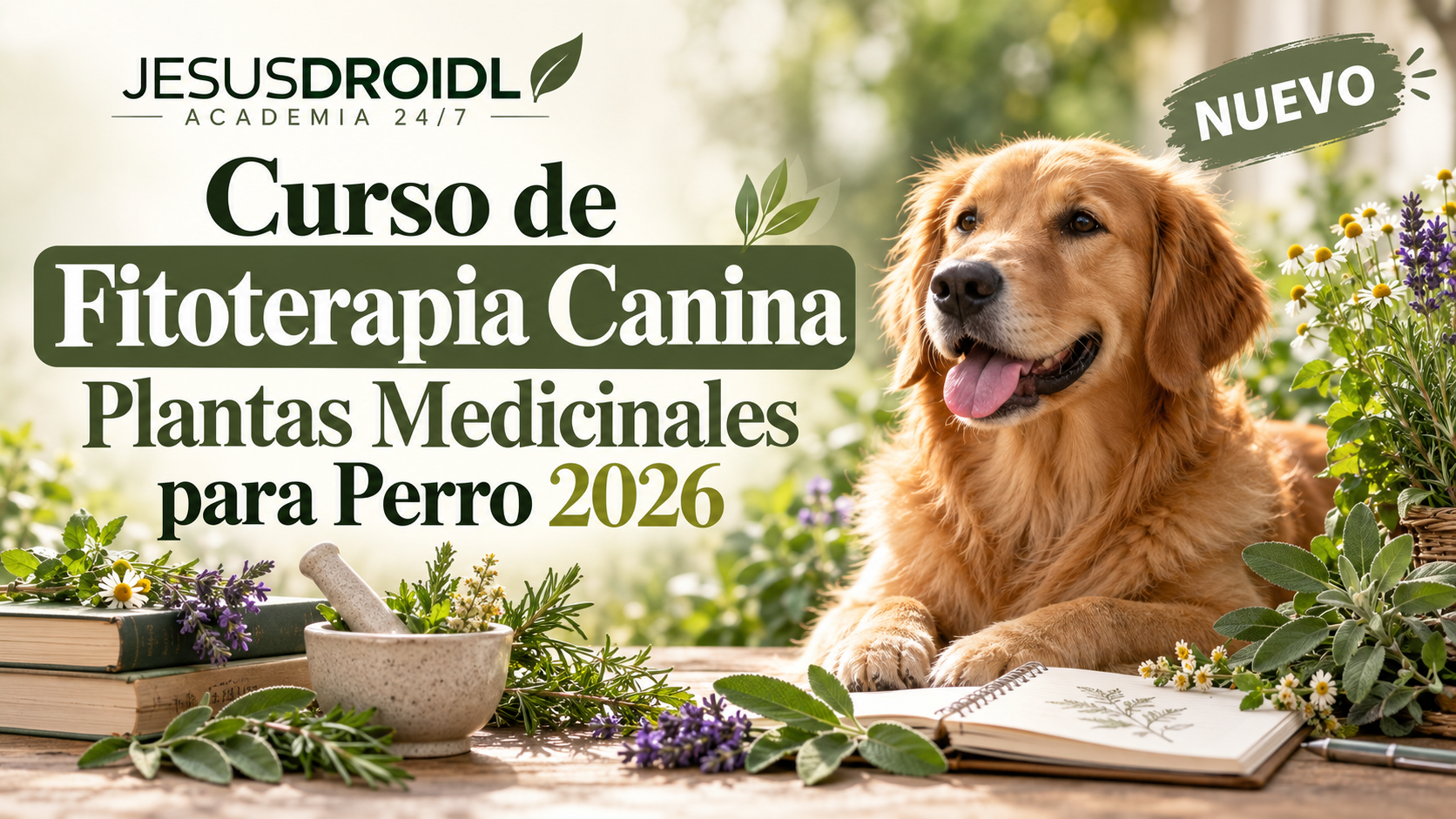 Curso de Fitoterapia Canina Plantas Medicinales para Perro 2026
