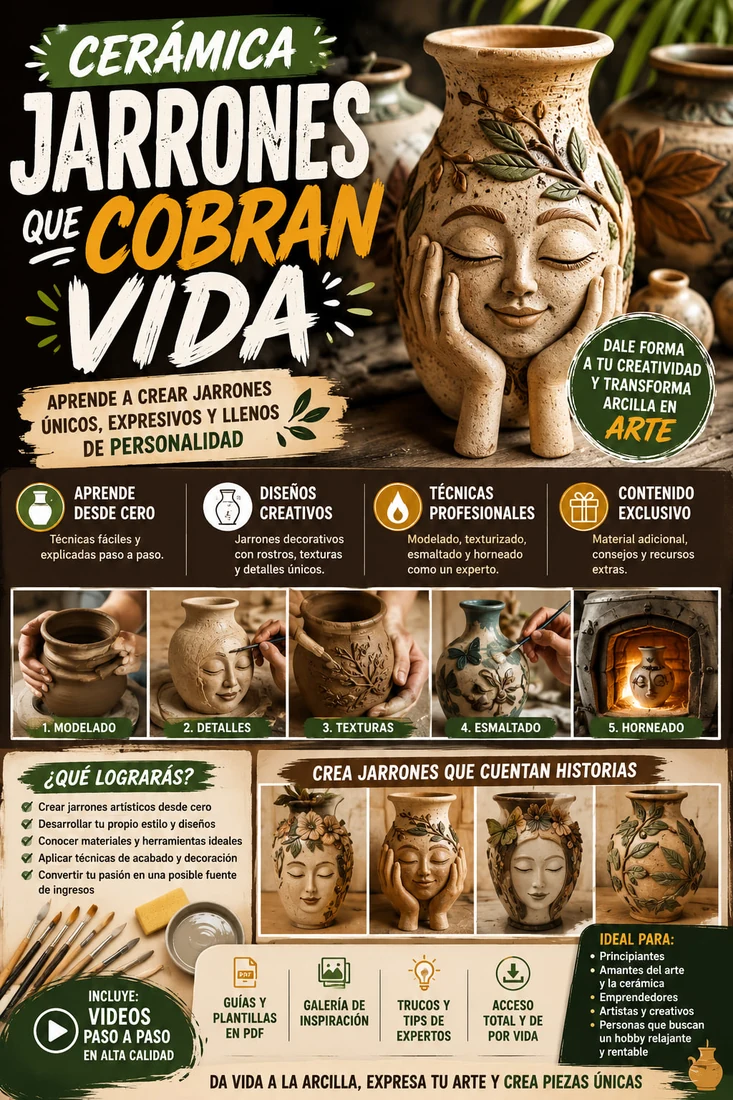 Cerámica: jarrones que cobran vida