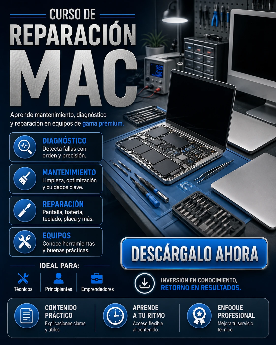 Curso de reparación Mac