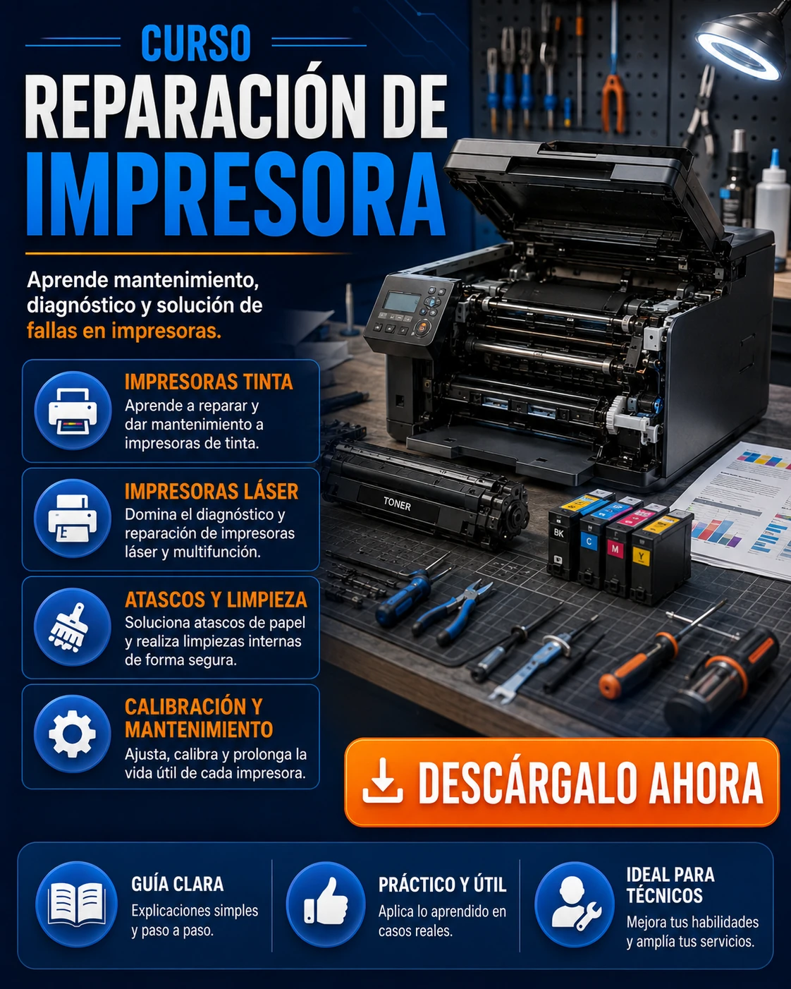 Curso de reparación de impresora