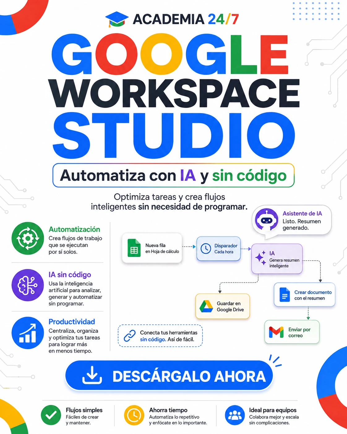 Google Workspace Studio – Automatiza con IA y sin código