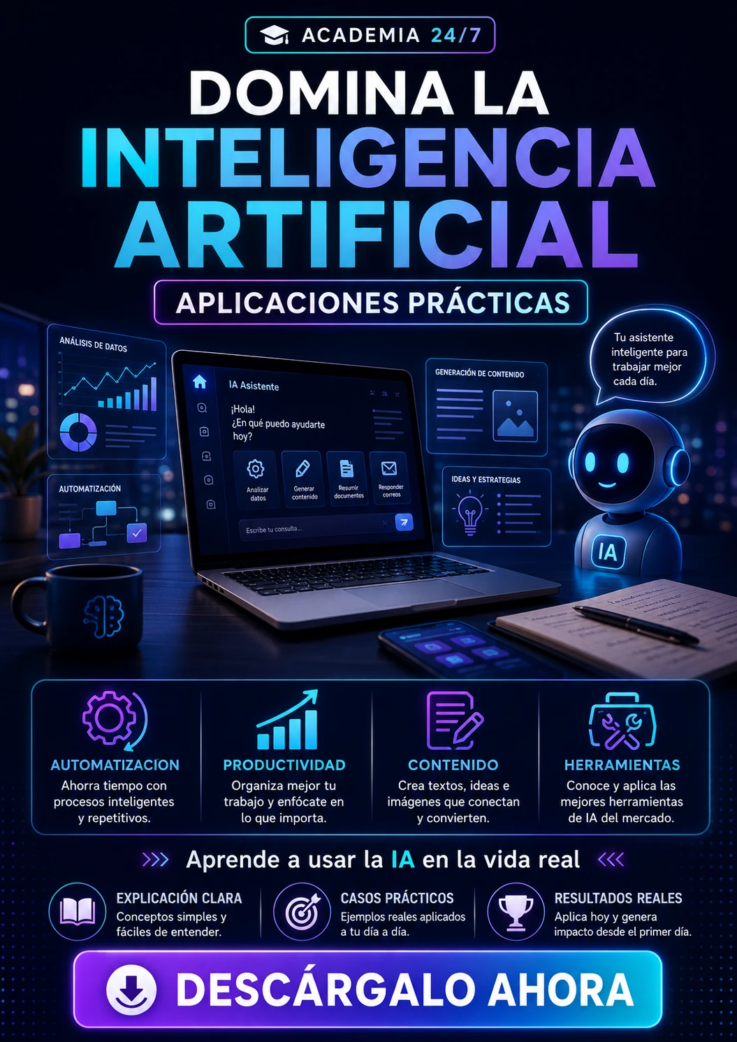 Domina la Inteligencia Artificial – Aplicaciones Prácticas