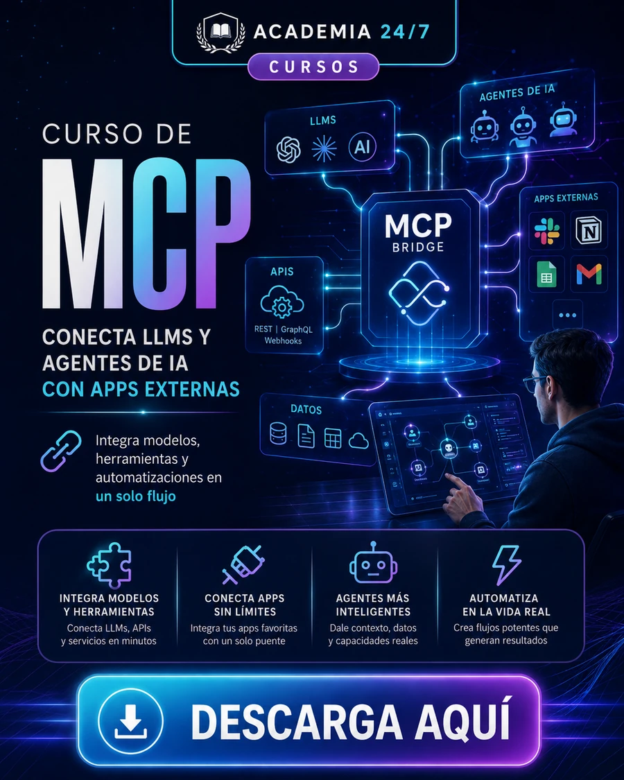 Curso de MCP – Conecta LLMs y Agentes de IA con Apps Externas