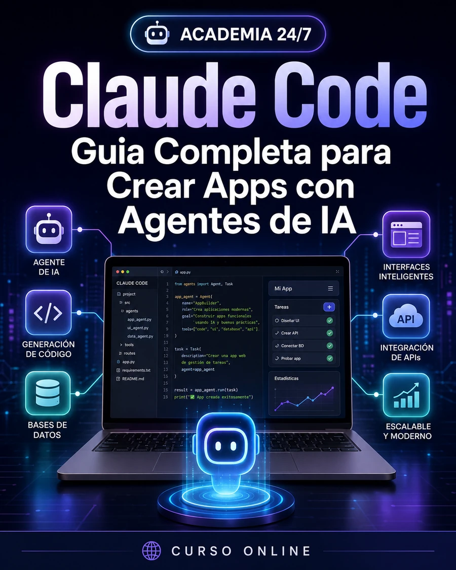 Claude Code: Guía Completa para Crear Apps con Agentes de IA