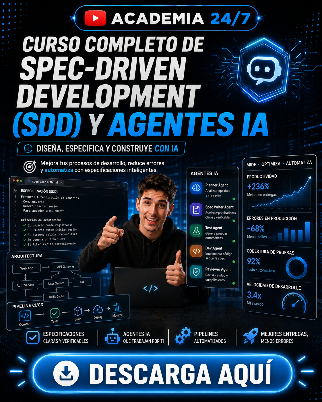 Curso completo de Spec-Driven Development (SDD) y Agentes IA