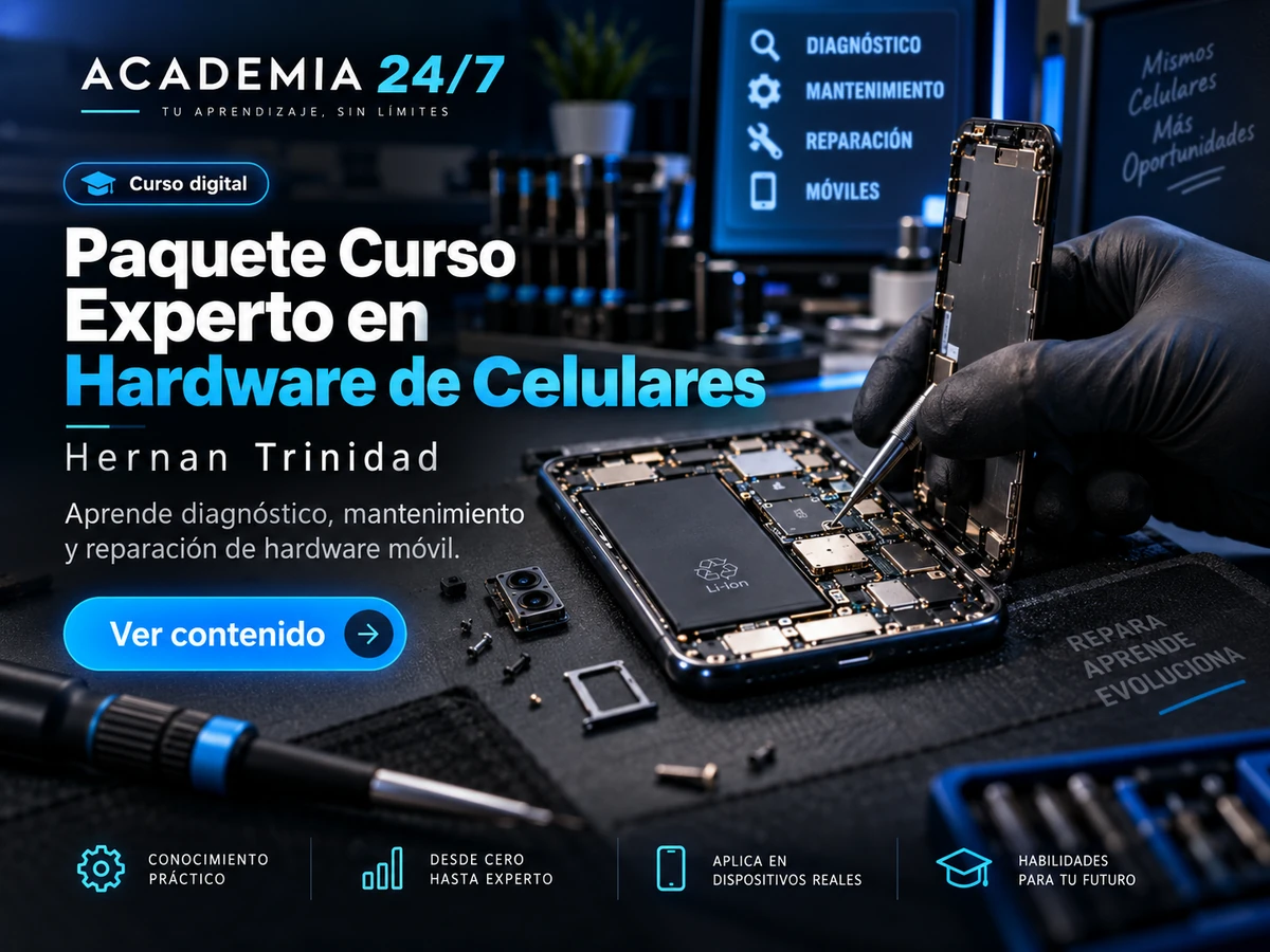 Paquete Curso Experto en Hardware de Celulares - Hernan Trinidad