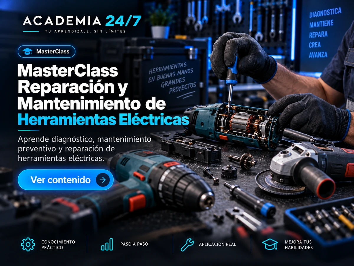 MasterClass Reparación y Mantenimiento de Herramientas Eléctricas