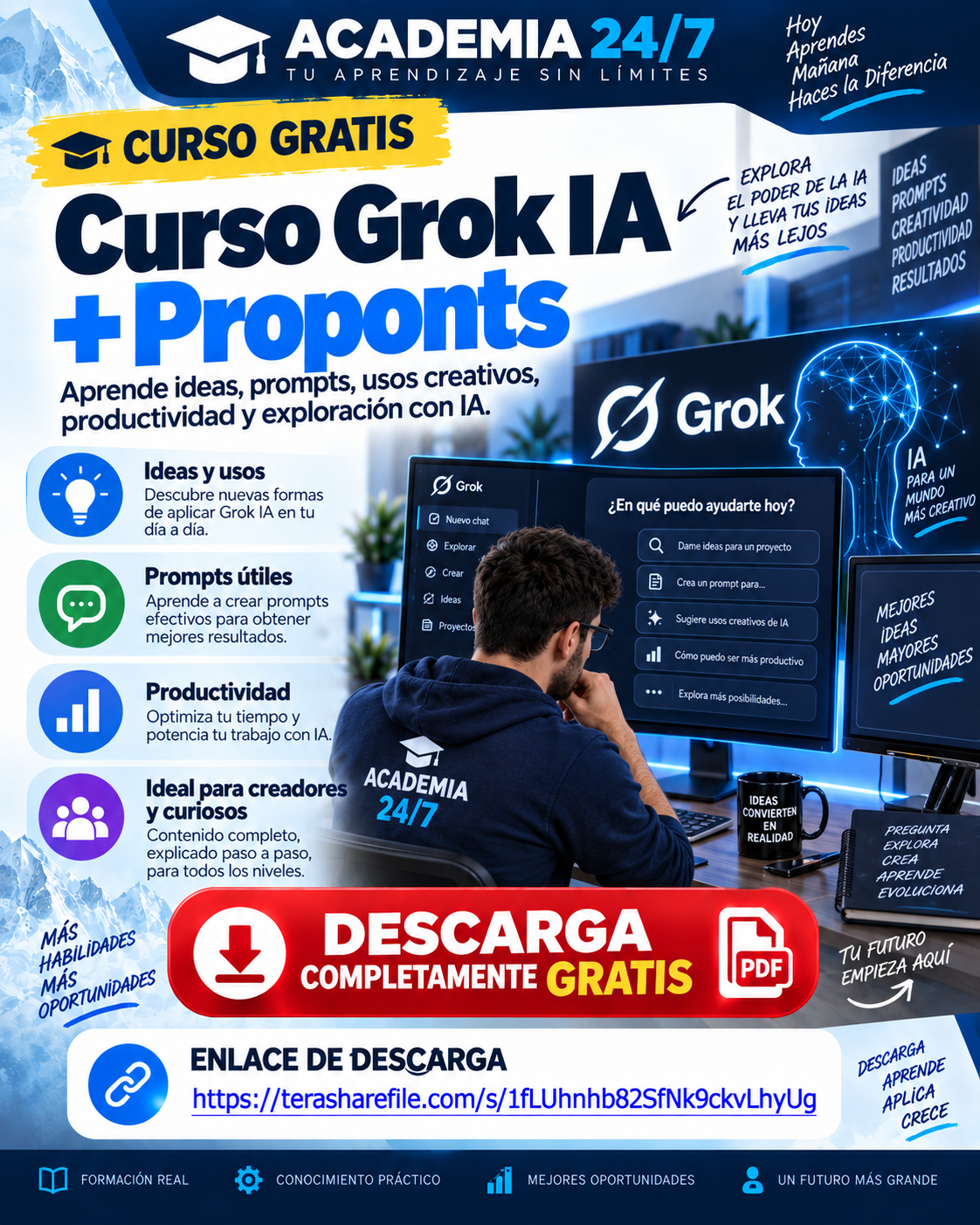 Curso Grok IA + Proponts
