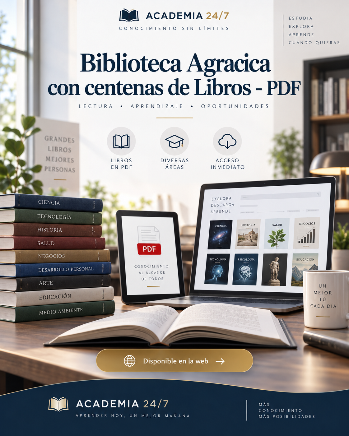 Biblioteca Agracica con centenas de Libros - PDF