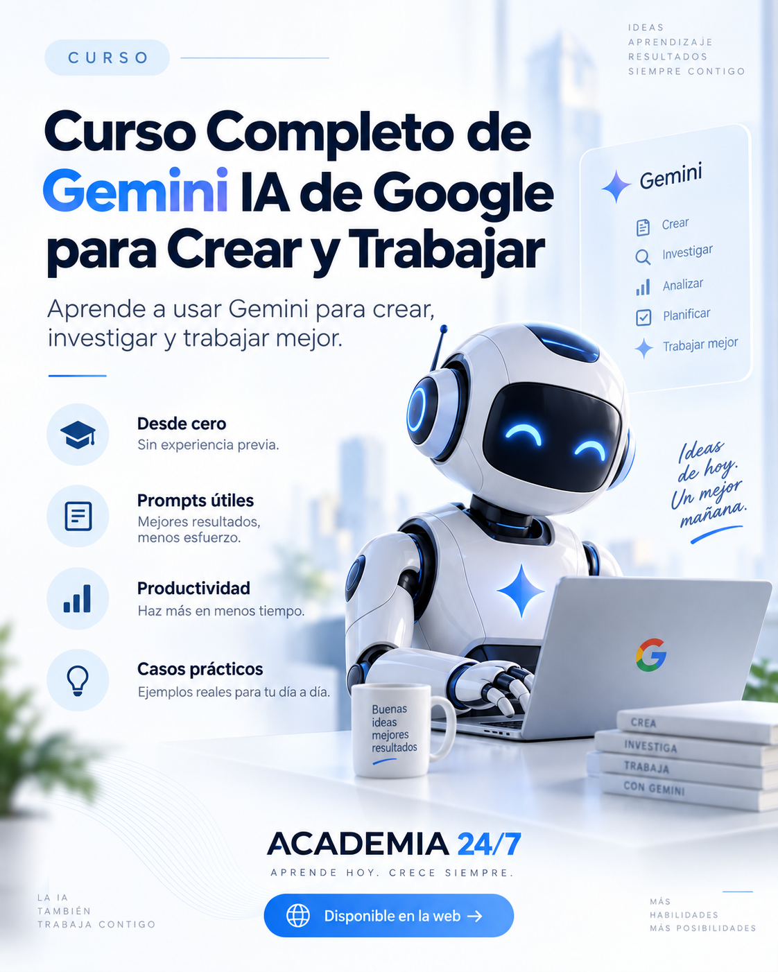 Curso Completo de Gemini IA de Google para Crear y Trabajar