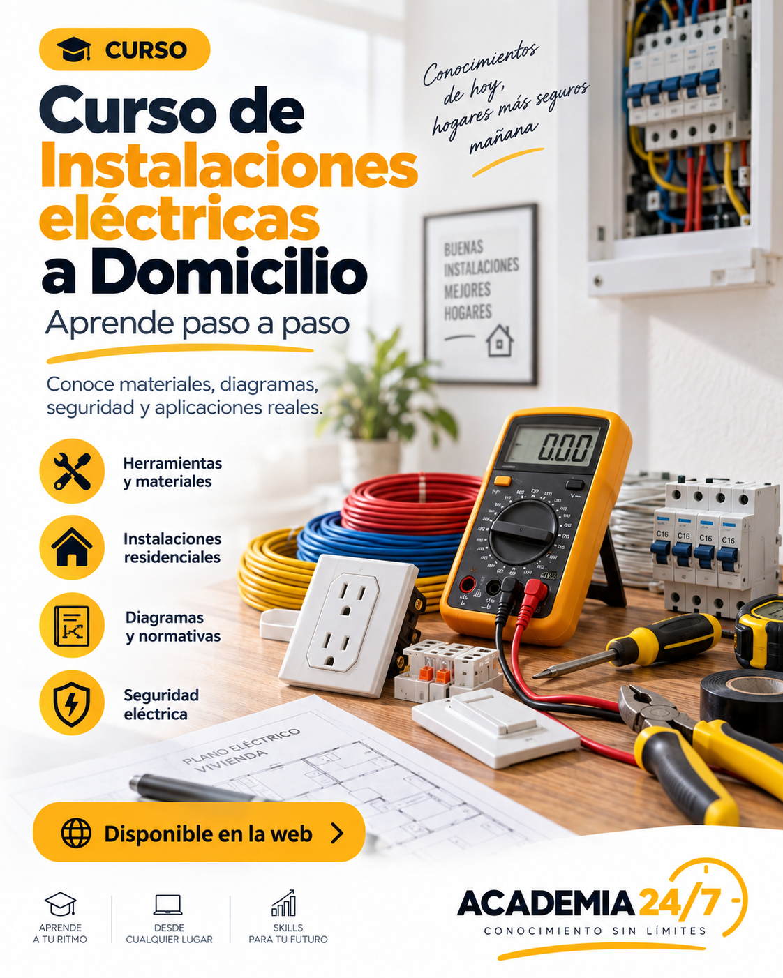 Curso de Instalaciones eléctricas a Domicilio