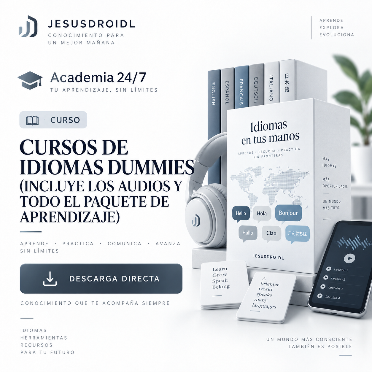 CURSOS DE IDIOMAS DUMMIES (INCLUYE LOS AUDIOS Y TODO EL PAQUETE DE APRENDIZAJE)