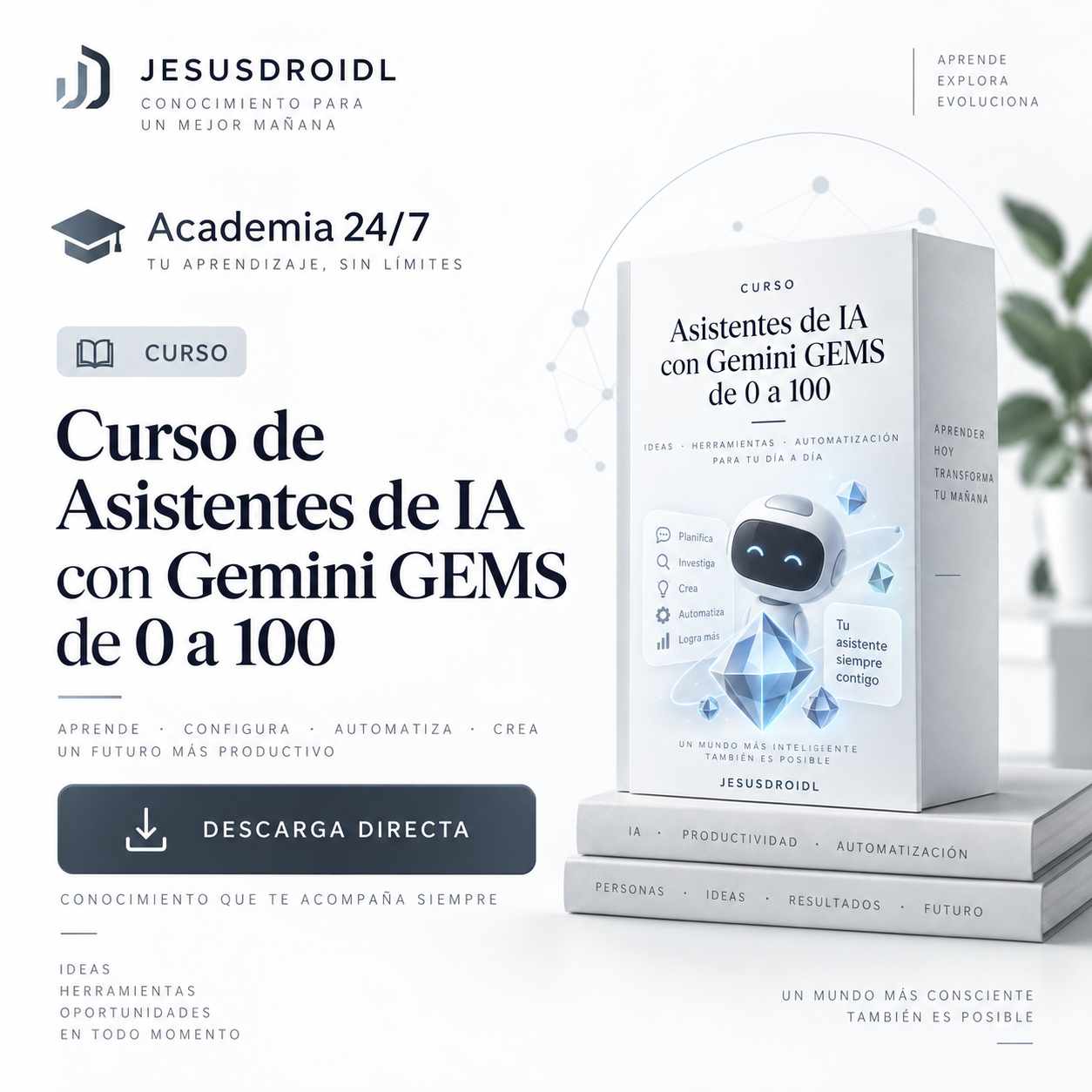 Curso de Asistentes de IA con Gemini GEMS de 0 a 100
