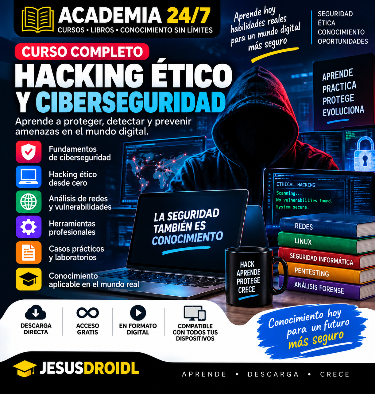 Curso completo de Hacking Ético y Ciberseguridad