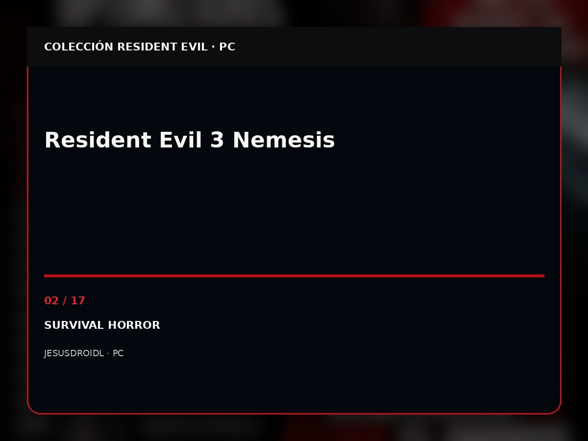 Resident Evil 3 Nemesis