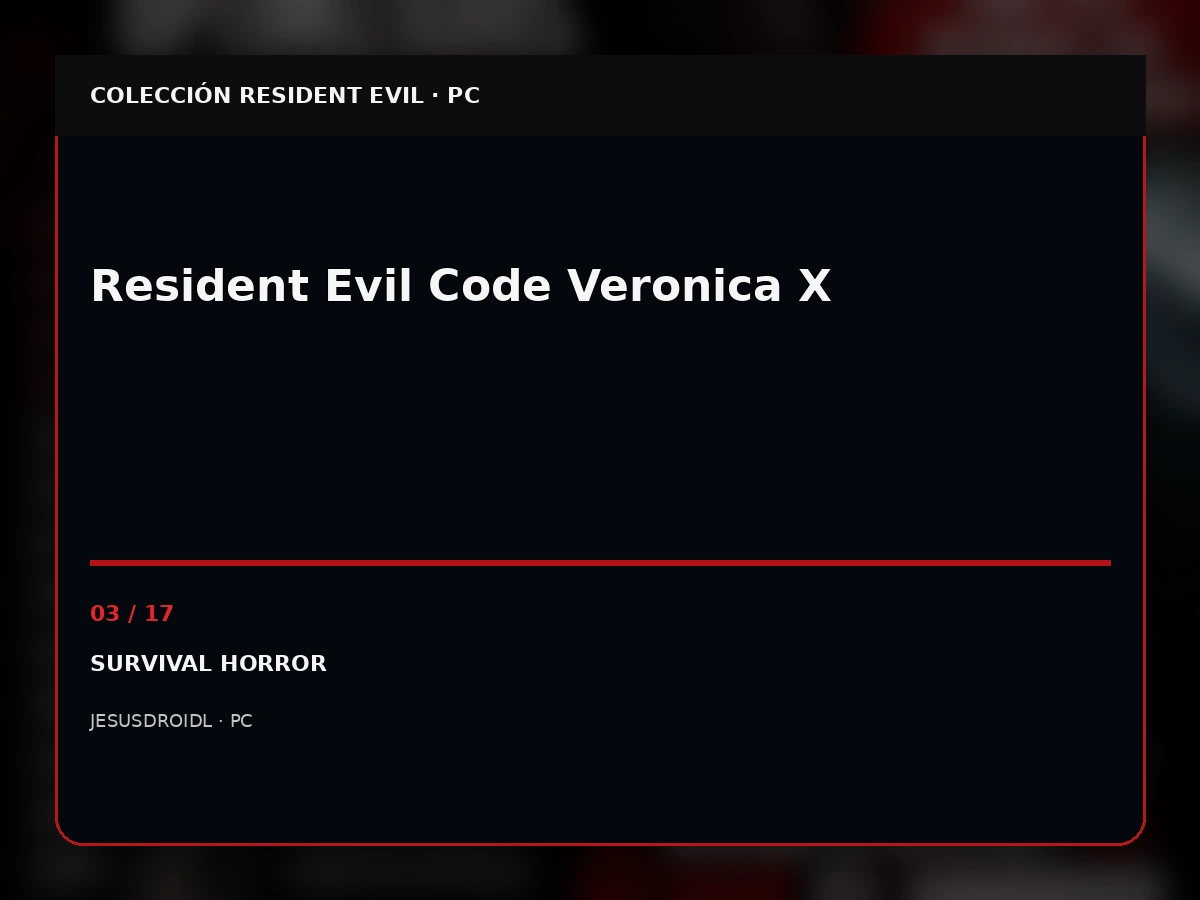 Resident Evil Code Veronica X