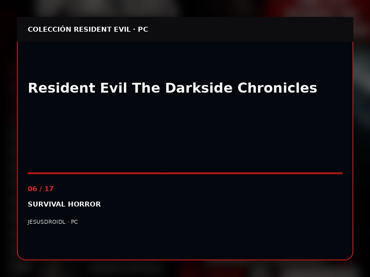 Resident Evil The Darkside Chronicles
