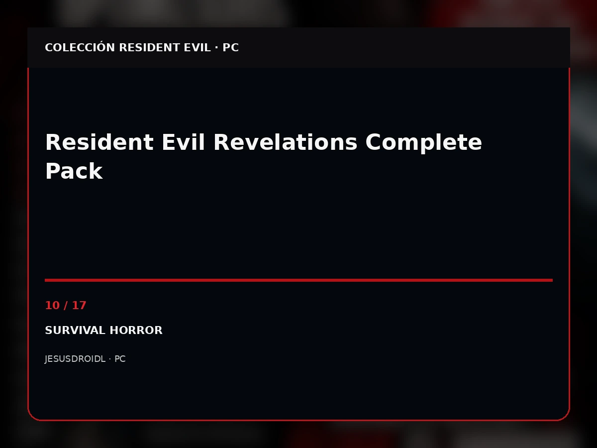 Resident Evil Revelations Complete Pack