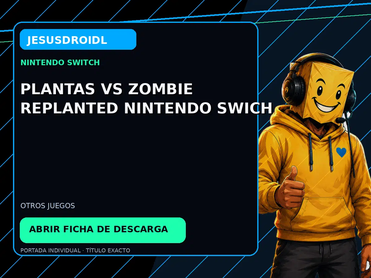 Plantas VS Zombie Replanted Nintendo Swich