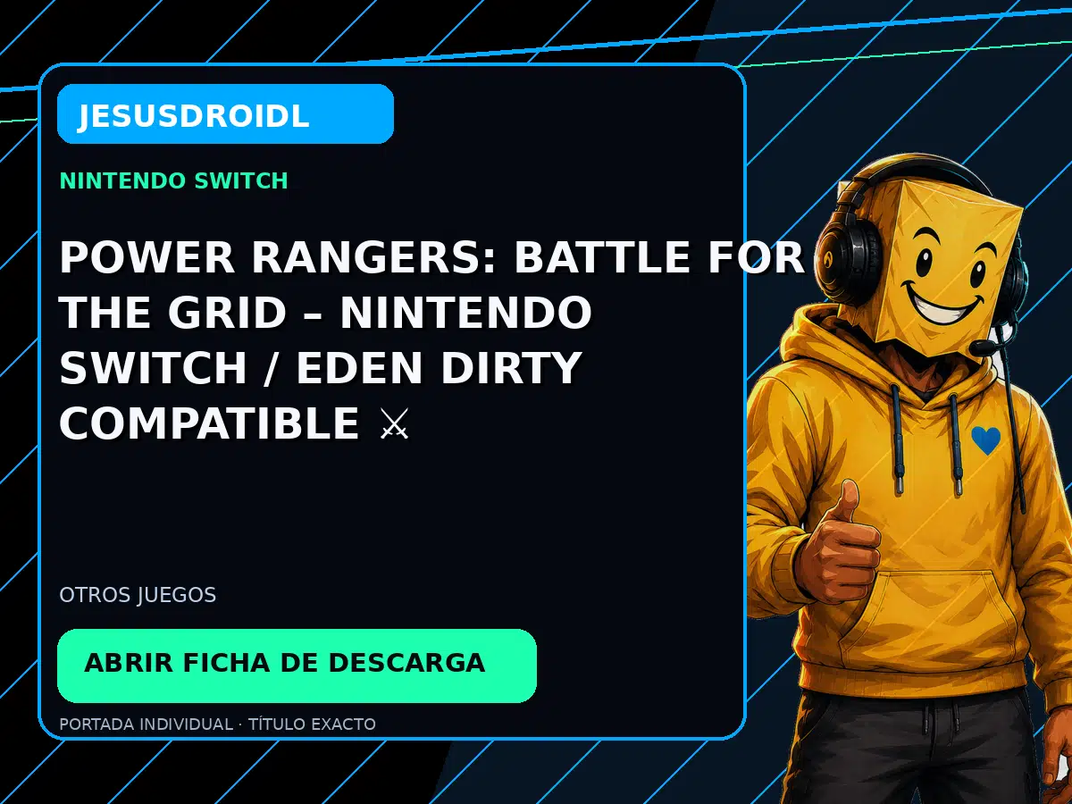 POWER RANGERS: BATTLE FOR THE GRID – NINTENDO SWITCH / EDEN DIRTY COMPATIBLE ⚔