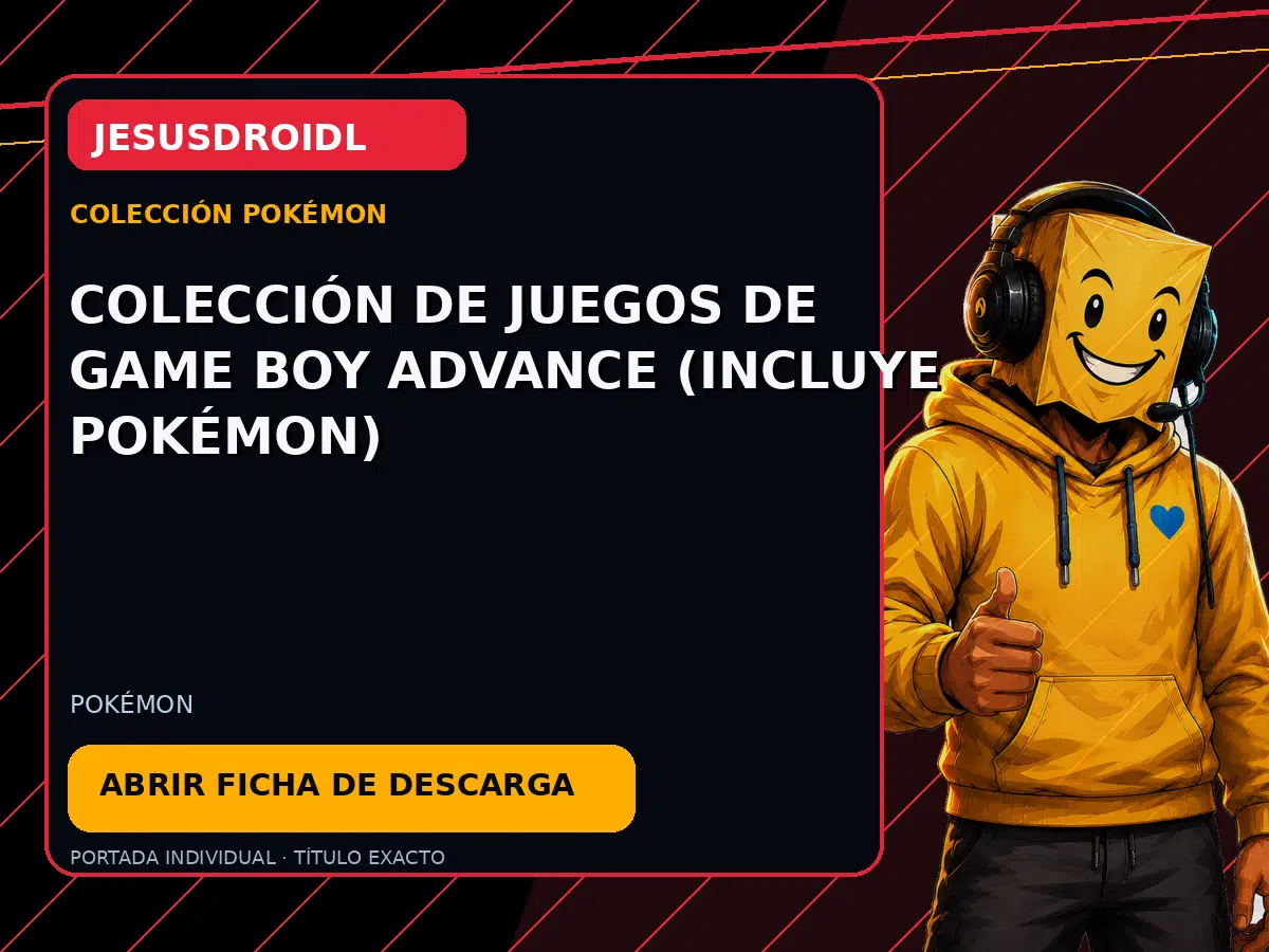 Colección de Juegos de Game Boy Advance (Incluye Pokémon)