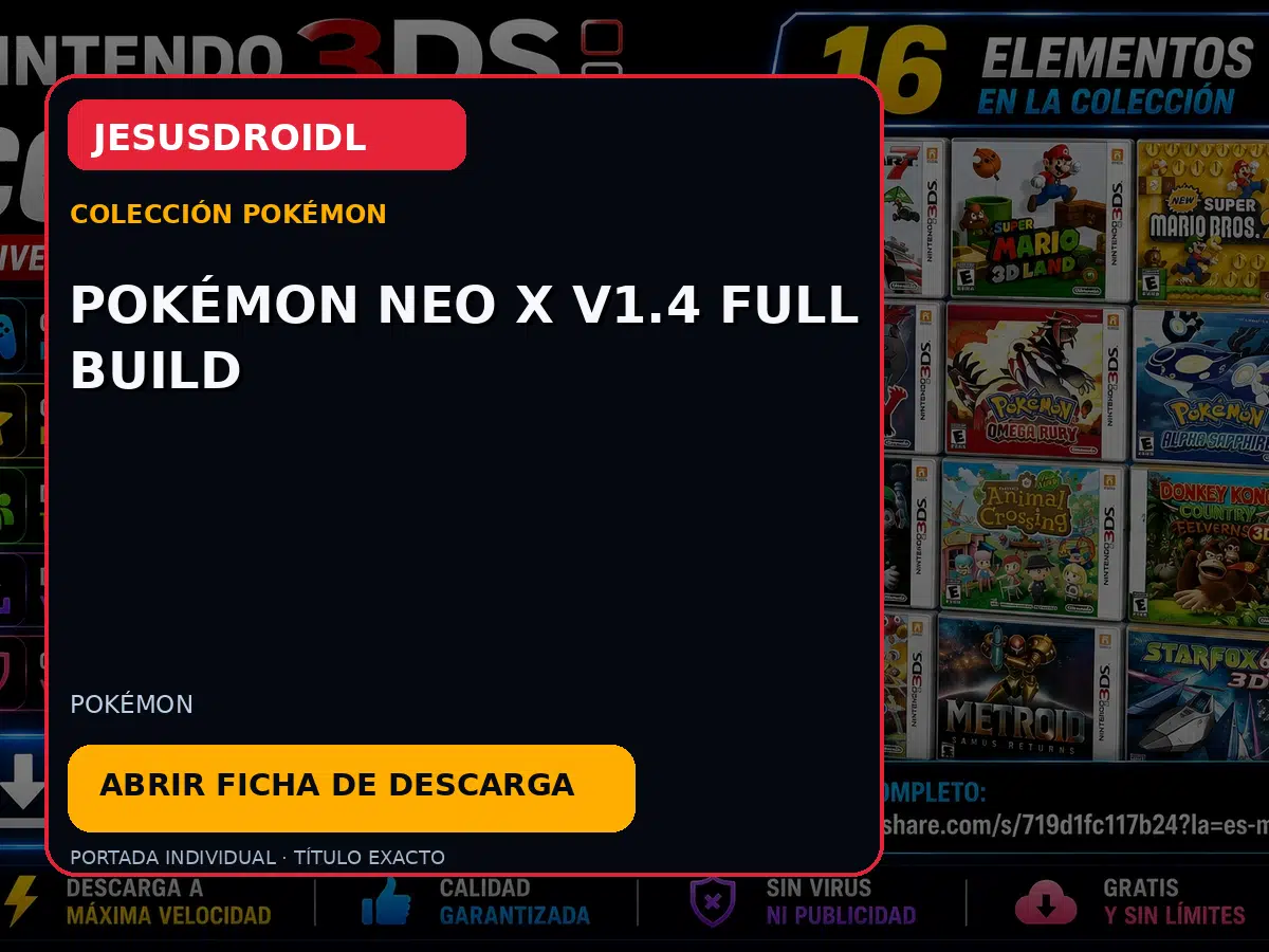 Pokémon Neo X v1.4 Full Build