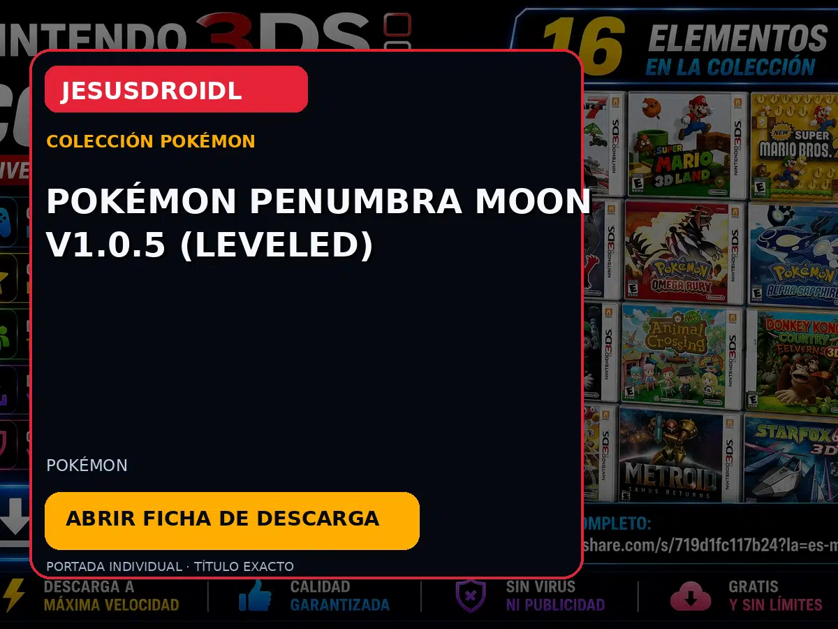 Pokémon Penumbra Moon v1.0.5 (Leveled)