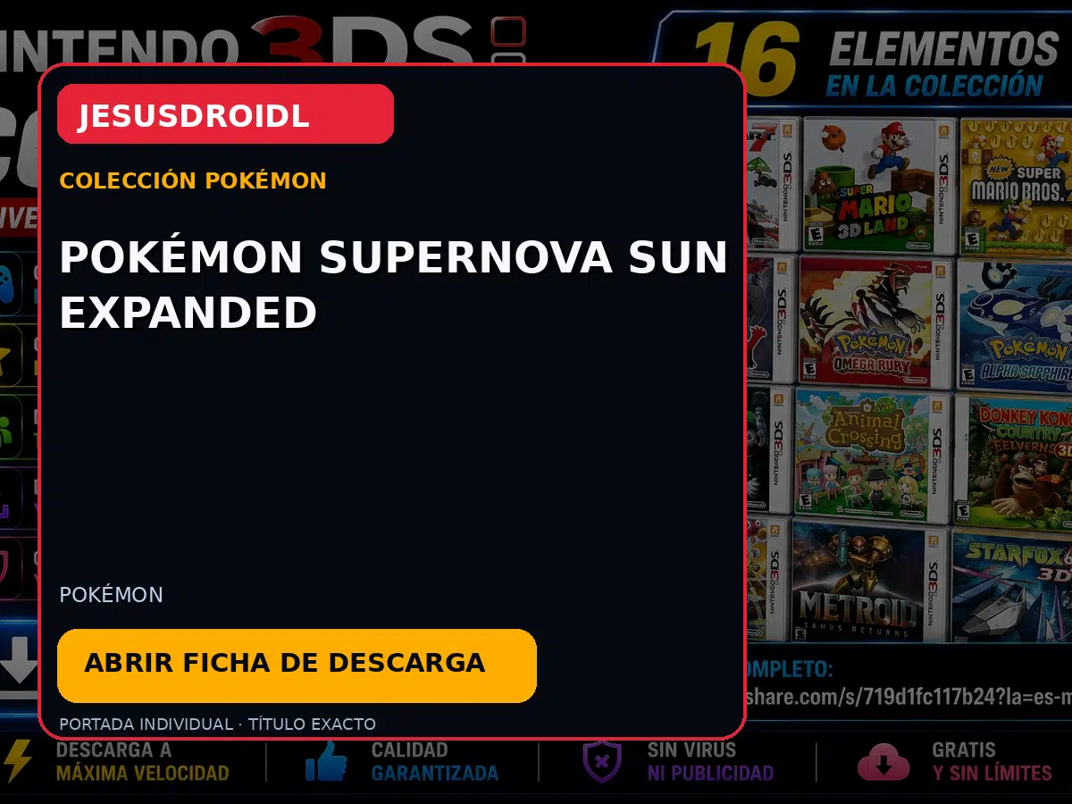 Pokémon Supernova Sun Expanded