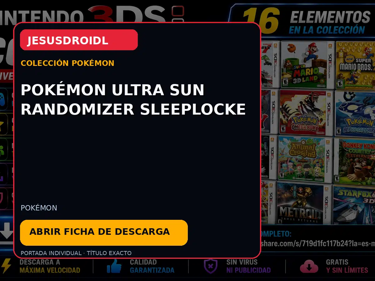 Pokémon Ultra Sun Randomizer Sleeplocke