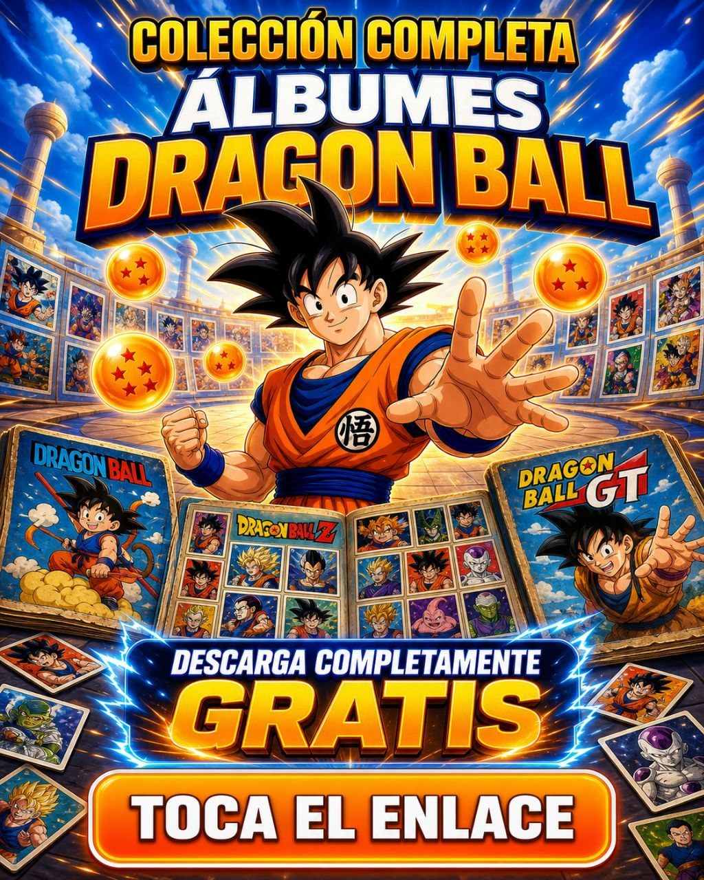 COLECCIÓN COMPLETA DE ÁLBUMES DRAGON BALL