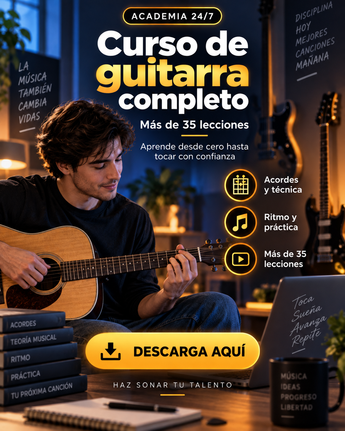 udemy - Curso de guitarra completo con más de 35 lecciones