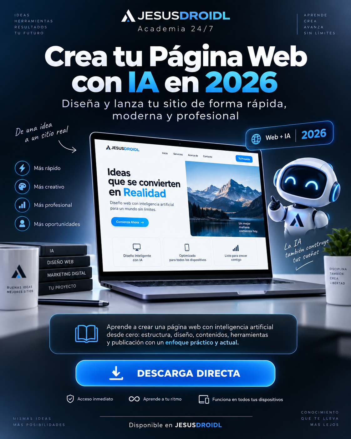 Crea tu Página Web con IA en 2026: De la idea al sitio publicado