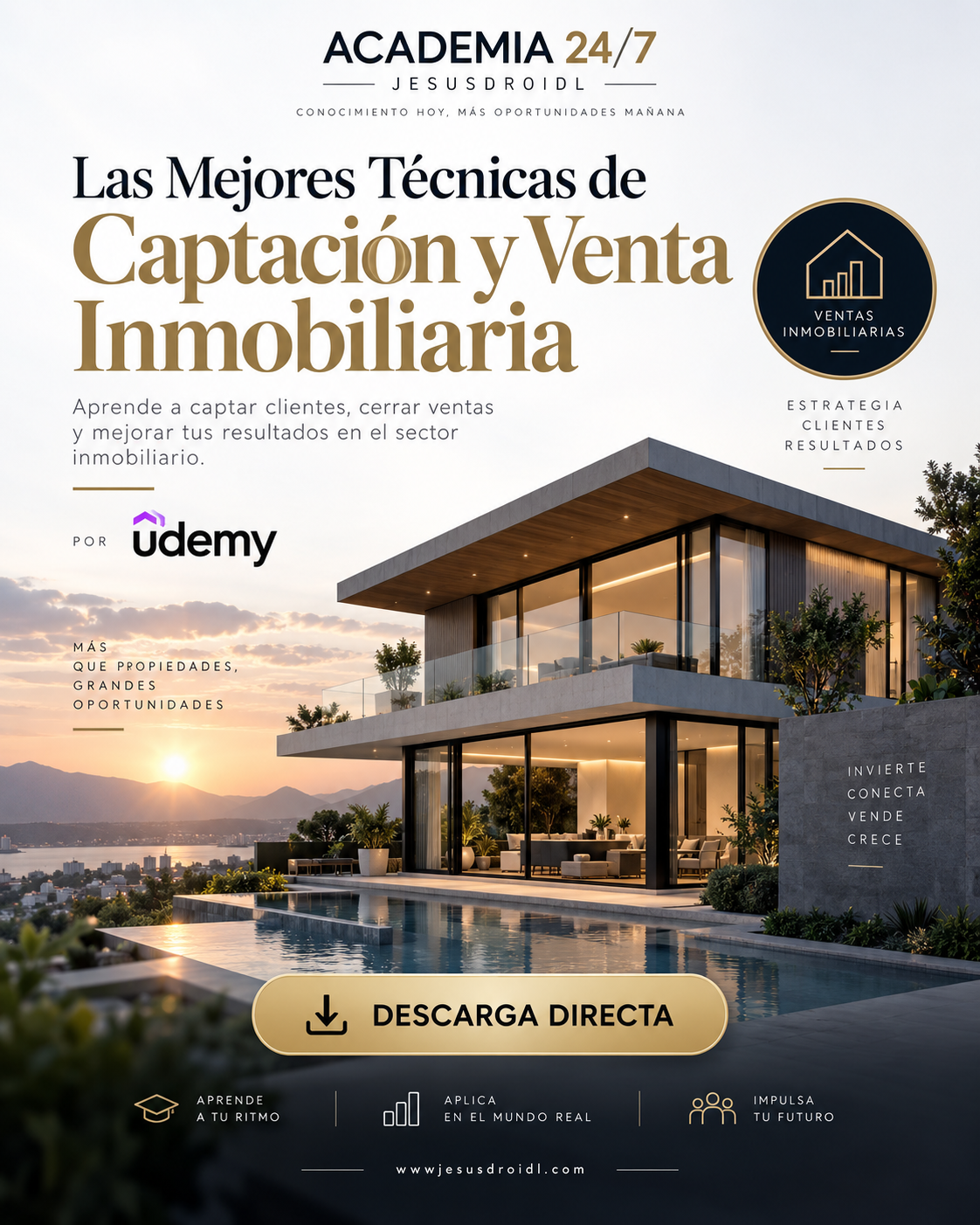 Las Mejores Técnicas de Captación y Venta Inmobiliaria - UDEMY 2026