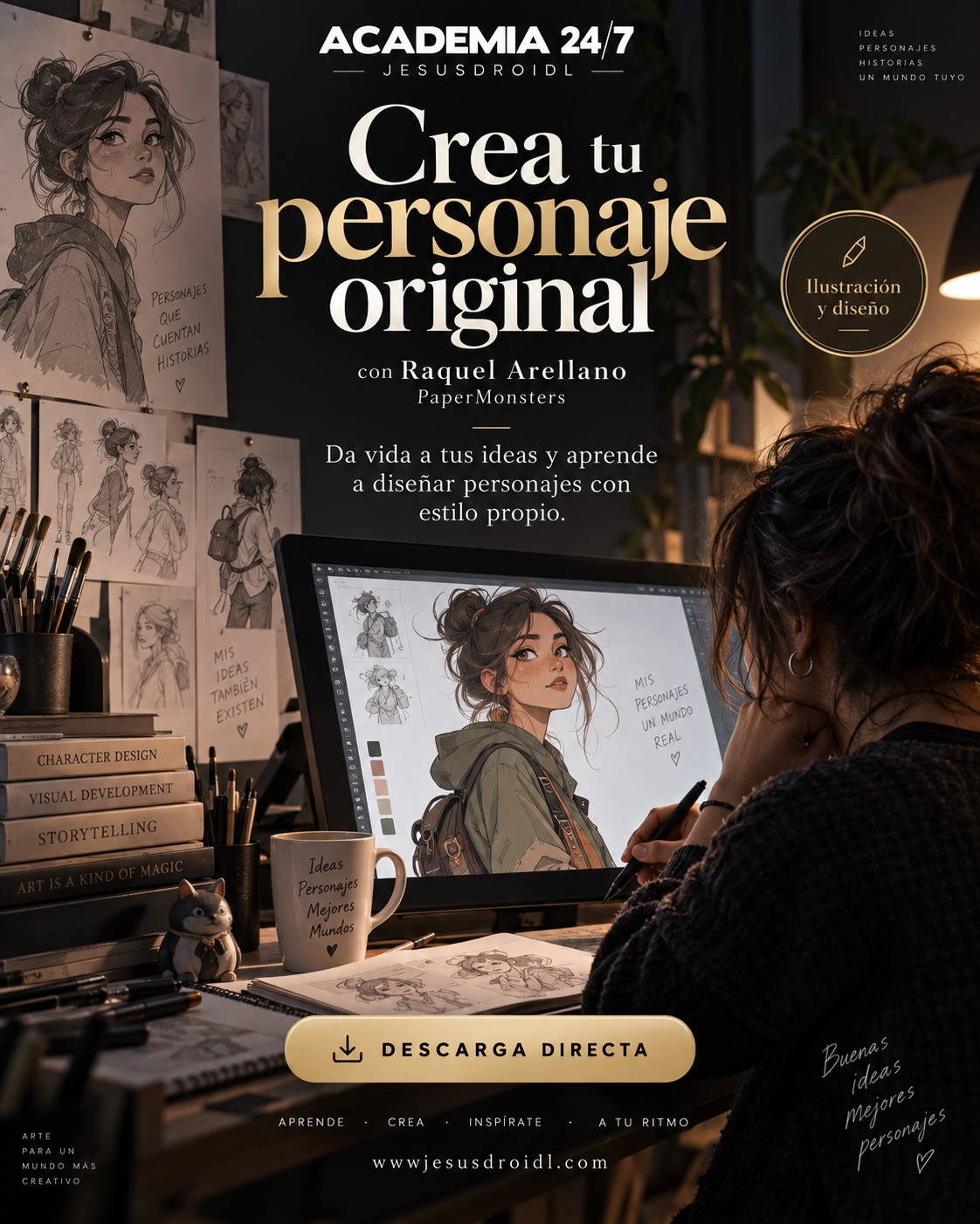 Crea tu personaje original con Raquel Arellano - PaperMonsters 2026