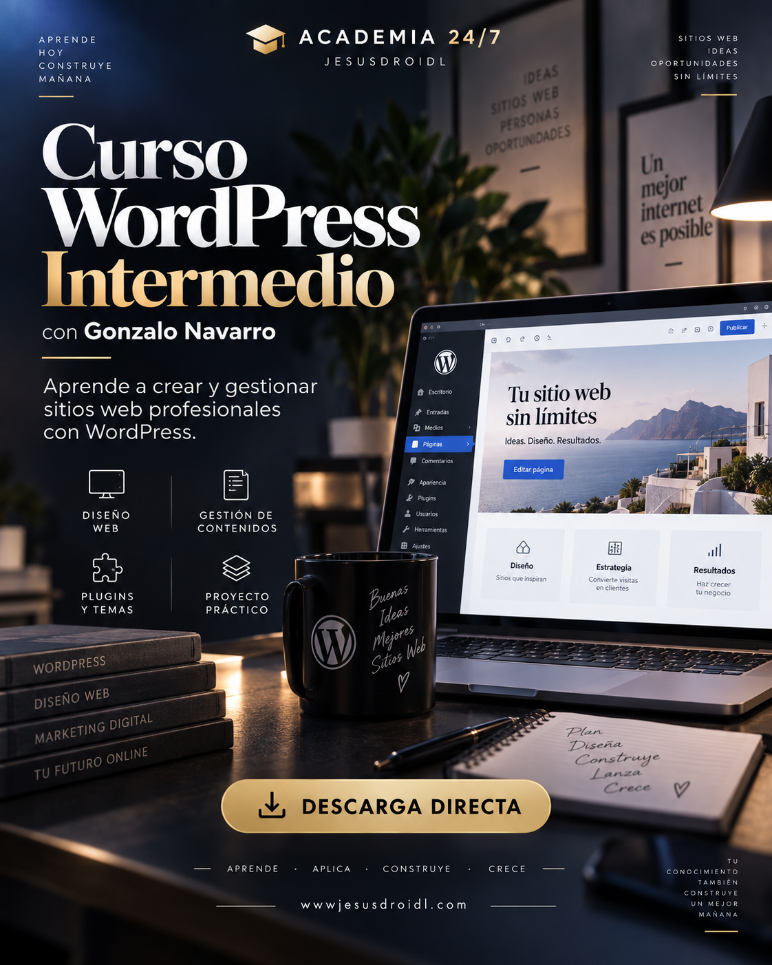 Curso WordPress Intermedio - Gonzalo Navarro 2026