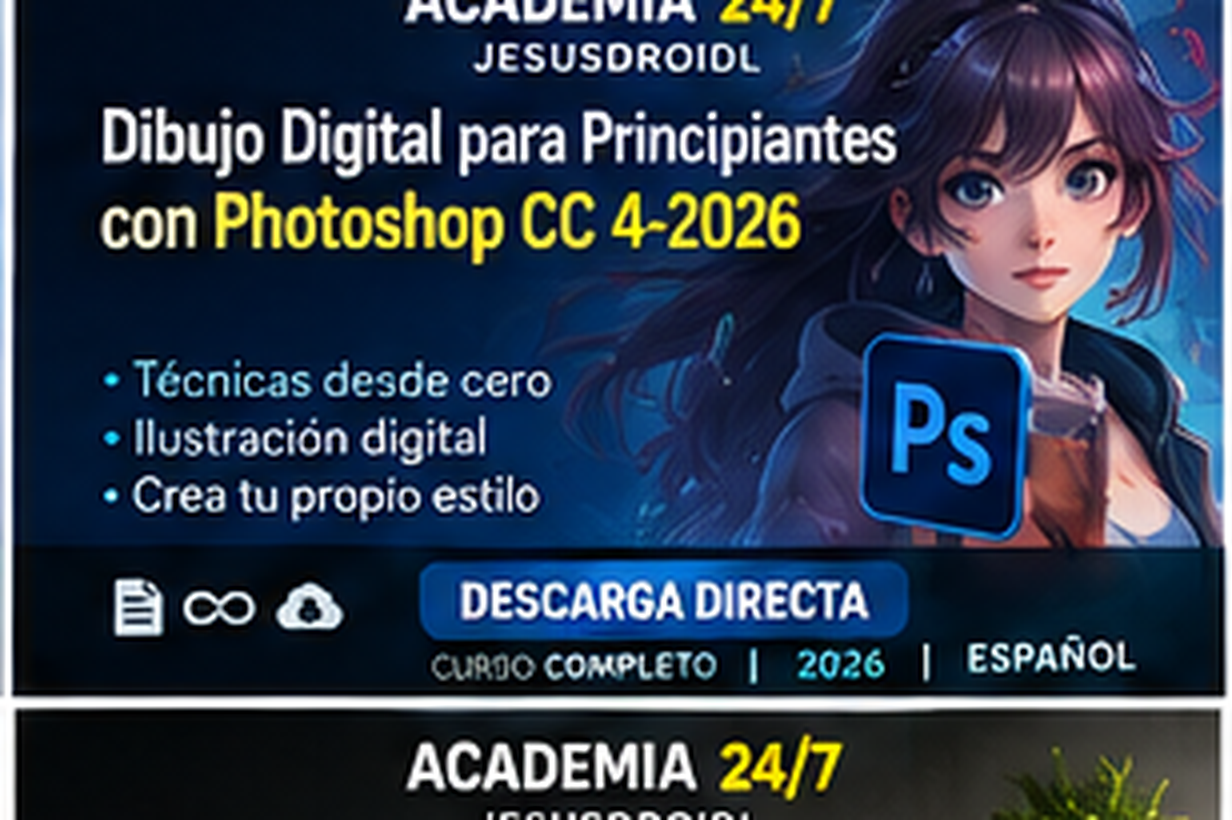 Dibujo Digital para Principiantes con Photoshop CC 4-2026