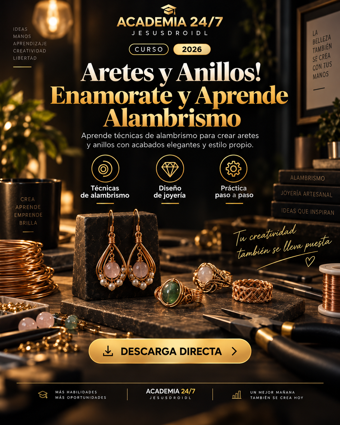 Aretes y Anillos! Enamorate y Aprende Alambrismo 2026