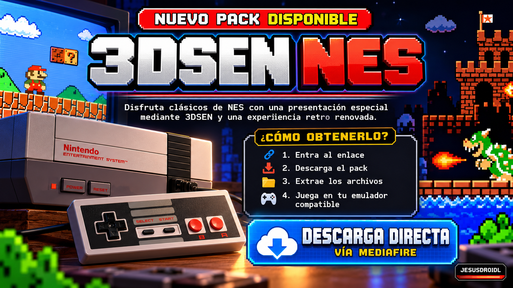 NUEVO PACK DISPONIBLE! — 3DSEN NES