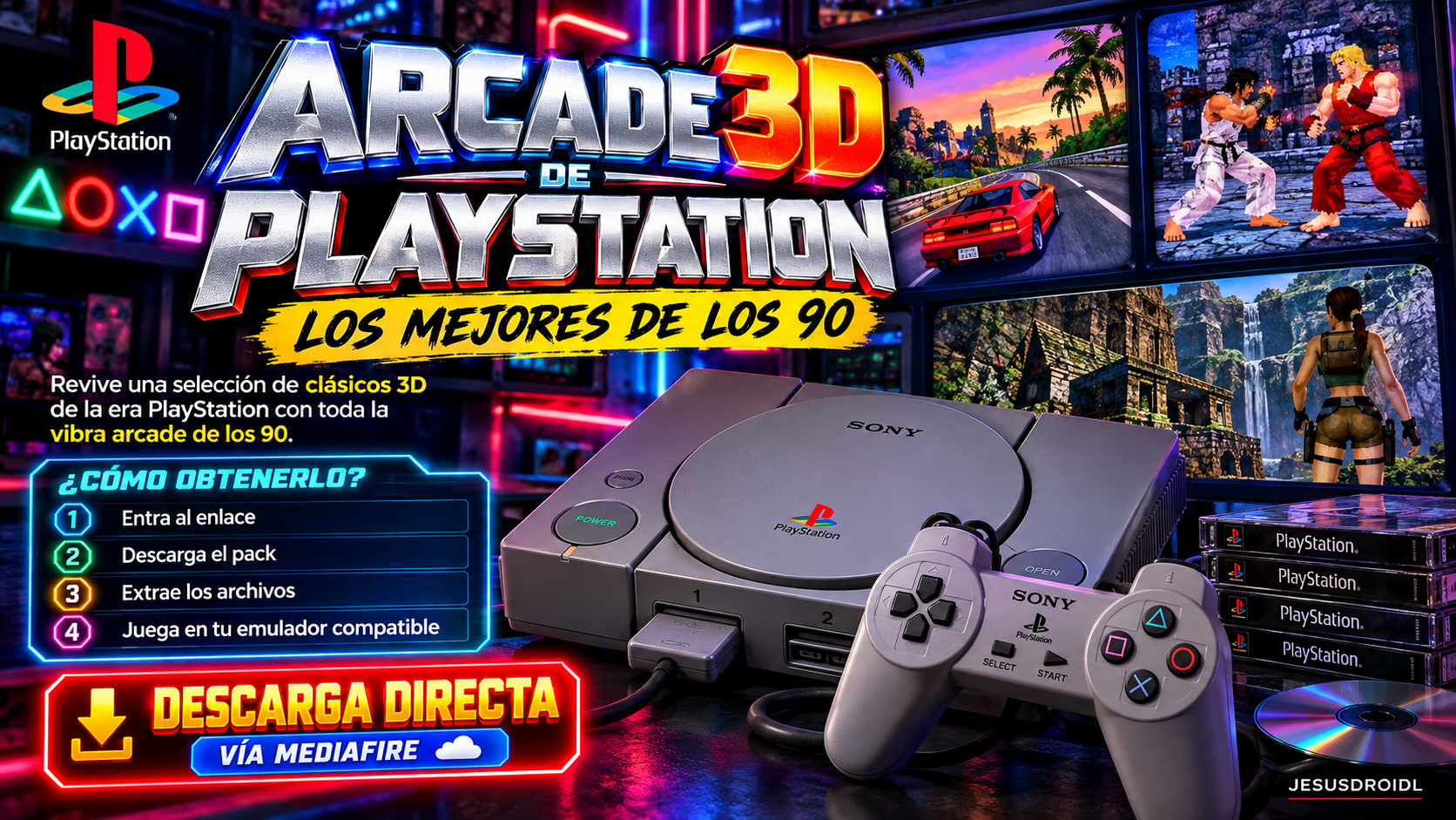 ARCADE 3D DE PLAYSTATION LOS MEJORES DE LOS 90
